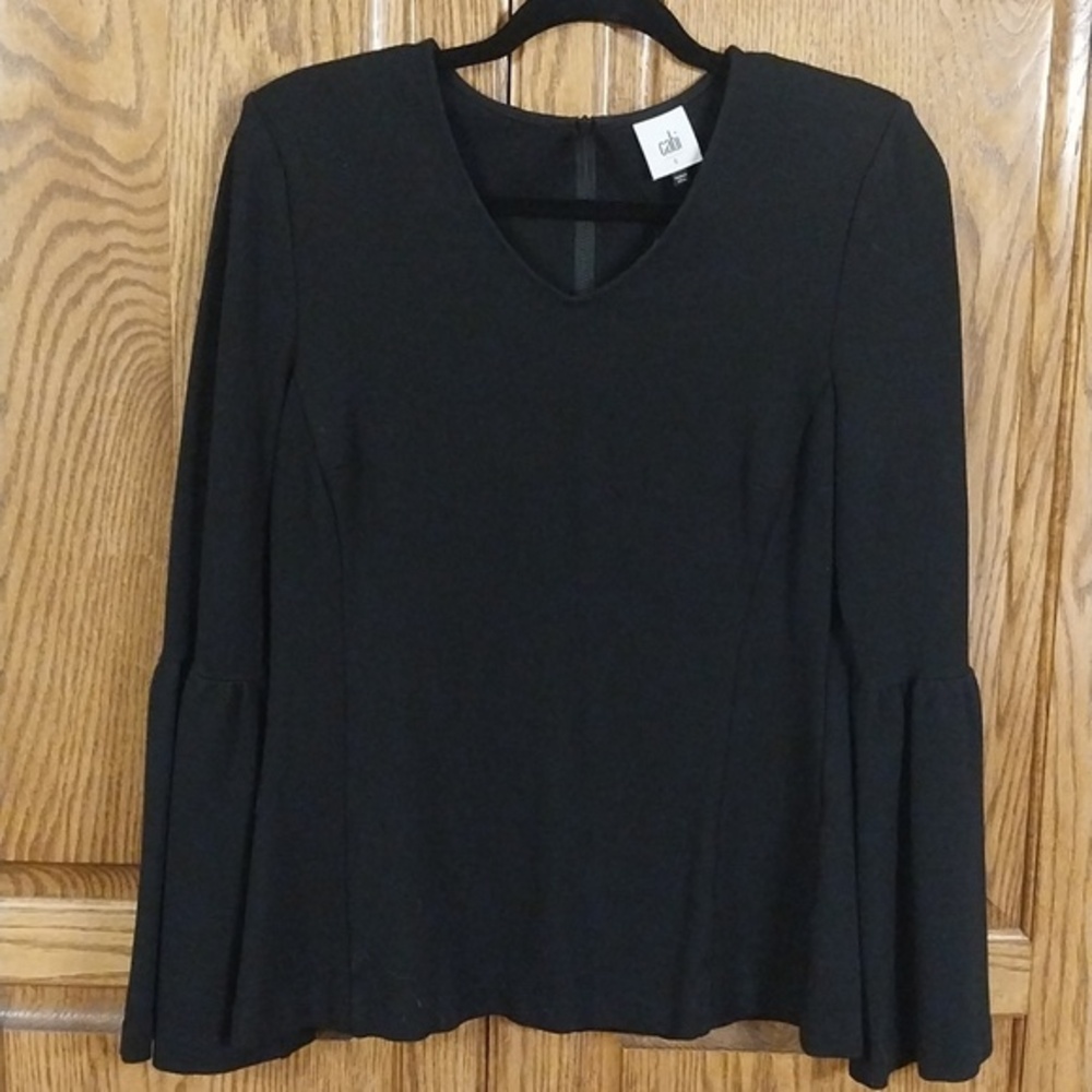 Cabi It's a Party Women's‎ Ponte Knit Bell-Sleeved Top Blouse Size Small #3500